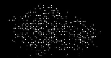 Modern Conceptual Art of Czech Map Emerging from Kinetic Particles