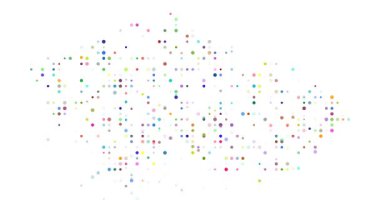 Creative Post-Conceptual Video Showing Orbiting Circles Creating Czech Map