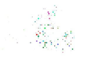 Generative Circles Creating Denmark Outline