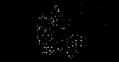 Generative Circles Creating Denmark Outline