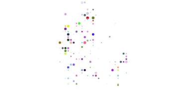 Abstract Circle Explosion Into Denmark Shape