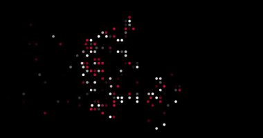 Şekillendirilmiş Düşen Noktalar Danimarka Haritasını Göster