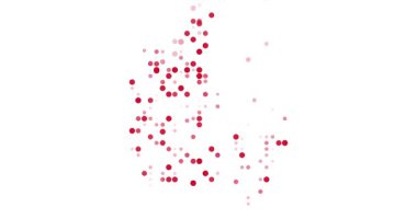 Dynamic Circle Flow Revealing Denmark Border Map