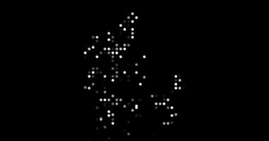 Post-Conceptual Formation of Denmark Outline with Orbiting Dots