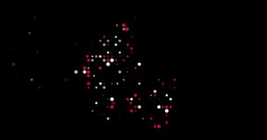 Visual Conceptual Art of Denmark Outline Assembled by Kinetic Particles