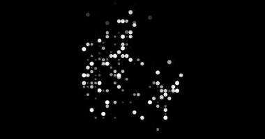 Inspired Post-Conceptual Silhouette of Denmark with Orbiting Dot Animation