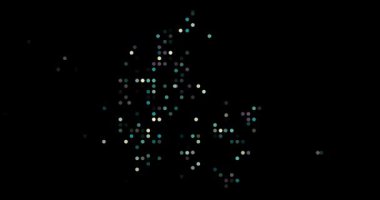 Generative Circles Assembling Danish Country Map in Artistic Motion