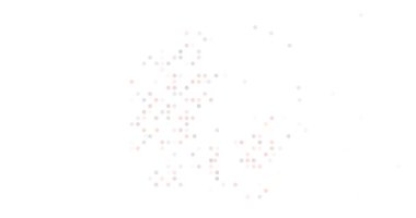 Modern Conceptual Art of Danish Map Emerging from Kinetic Particles