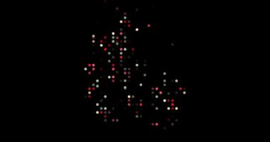 Generative Circles Assembling Danish Country Map in Artistic Motion