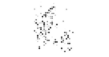 Danimarka Ülke Haritası Noktalarla Canlandırıldı