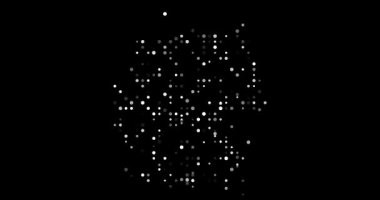 Abstract Artistic Animation of Germany Outline from Generative Particles