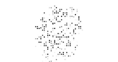 Abstract Germany Outline Emerging From Flying Circles