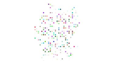 Abstract Germany Outline Emerging From Flying Circles