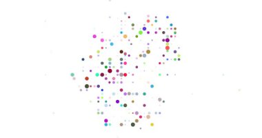 Dynamic Generative Formation of Germany Silhouette with Flying Dots