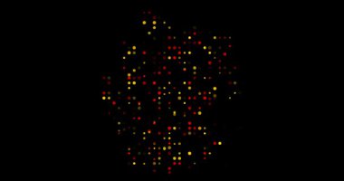 Generative Circles Assembling German Country Map in Artistic Motion