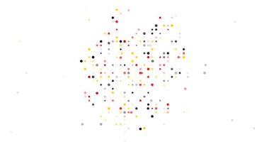 Post-Conceptual Formation of Germany Outline with Orbiting Dots