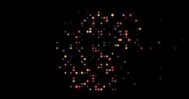 Post-Conceptual Art Inspired German Map Formed by Flying Dots