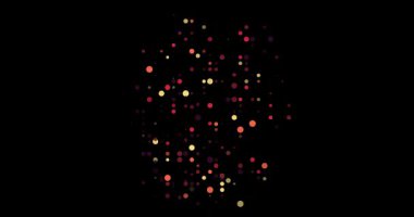 Abstract Artistic Animation of Germany Outline from Generative Particles