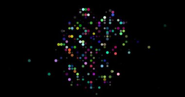 Post-Conceptual Art Inspired German Map Formed by Flying Dots