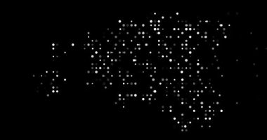 Visual Conceptual Art of Estonia Outline Assembled by Kinetic Particles