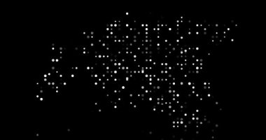 Abstract Artistic Animation of Estonia Outline from Generative Particles