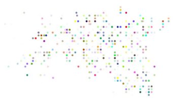 Generative flowing circles forming Estonia land