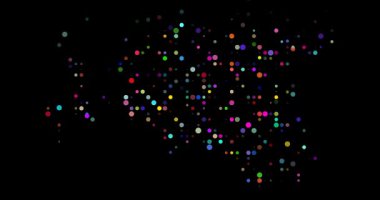 Conceptual Generative Motion of Flying Dots Forming Estonian Silhouette