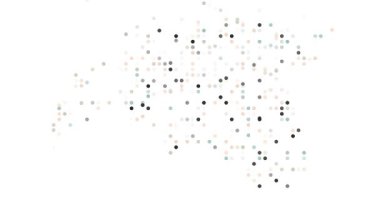 Estonia map animation through generative circles