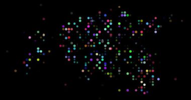 Estonia map animation through generative circles