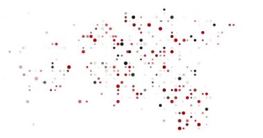 Modern Conceptual Art of Estonian Map Emerging from Kinetic Particles