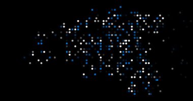 Generative flowing circles forming Estonia land
