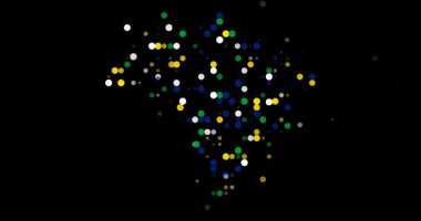 Abstract Brazil land identity through circles