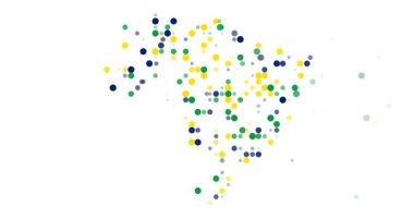 Digital abstraction of Brazil through flying circles