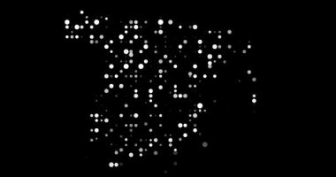 Digital generative art Spain silhouette circles