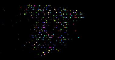 Spain map silhouette formed by circles