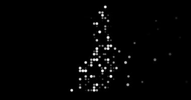 Abstract moving circles form Finland map