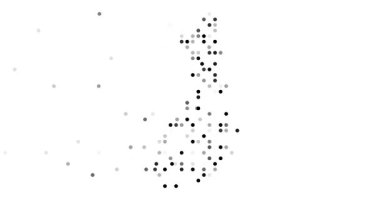 Finland silhouette animation circles abstraction art