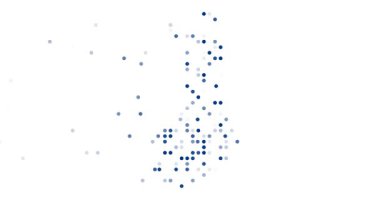 Dynamic video Finland circles flying silhouette