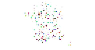 Generative Inspiration in Circles Building France's Map Silhouette