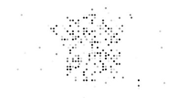 Circles Emerging from Edges to Create France's Generative Form