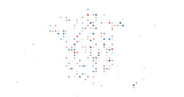 Creative France mapping with circular generative design