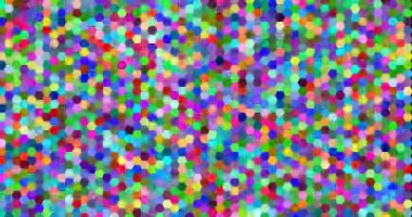 Colorful Procedural Hexagon Abstract Art