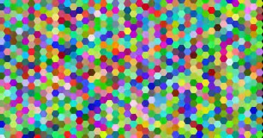 Hexagon Gradient Abstract Digital Composition