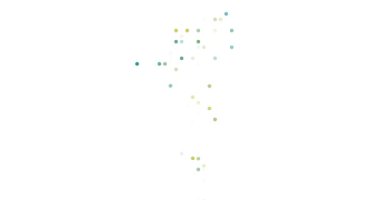 Post-Conceptual Generative Art Featuring Circles Forming Faroe Islands' Shape