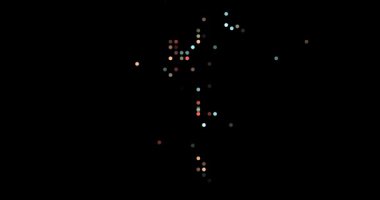 Abstract Circles Converging to Form Faroe Islands' Artistic Silhouette