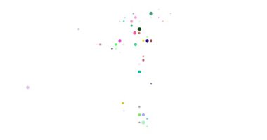 Circles Converging into Faroe Islands' Silhouette in Generative Motion