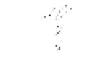 Generative circle silhouettes creating Faroe Islands artistic identity