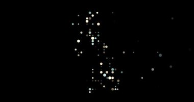 Abstract Flying Circles Coalescing into United Kingdom's Conceptual Outline