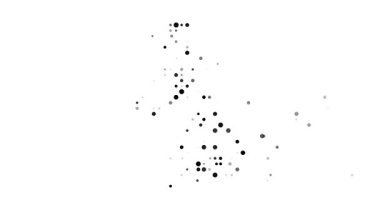 Post-Conceptual Artistry with Circles Manifesting United Kingdom's Map Form