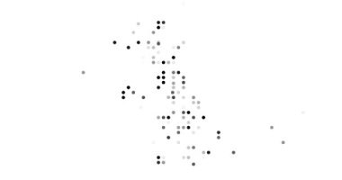 Circles Emerging from Edges to Create United Kingdom's Generative Form